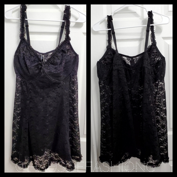 TORRID Simply Lace Black Underwire Babydoll or Chemise! NWT! - Picture 4 of 6